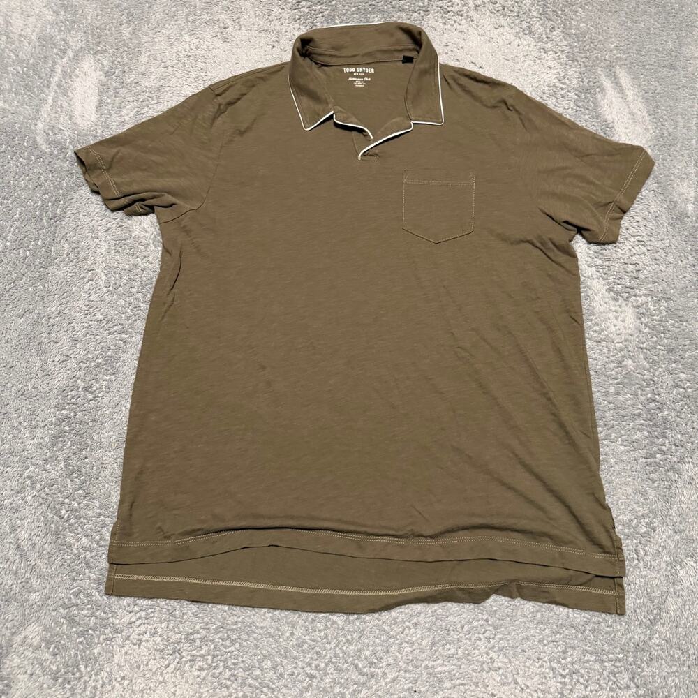 Todd Snyder Polo Shirt Mens XXL Cotton Shirt Lightweight